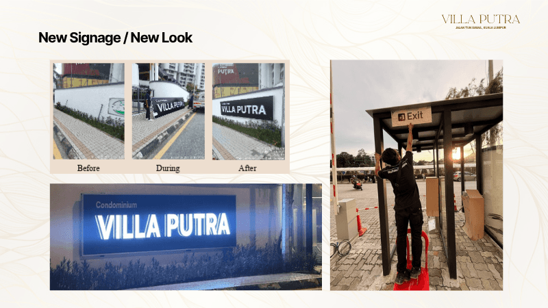 Villa Putra signage
